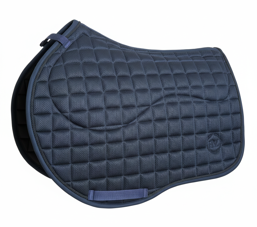 Navy Mesh Show Jumping Saddle Pad